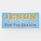 キリスト教の聖降誕祭の理由はイエスだ 横断幕 (横)