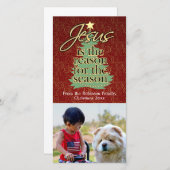 キリスト教の聖降誕祭の理由 シーズンカード (正面/裏面)