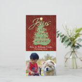 キリスト教の聖降誕祭の理由 シーズンカード (スタンド正面)