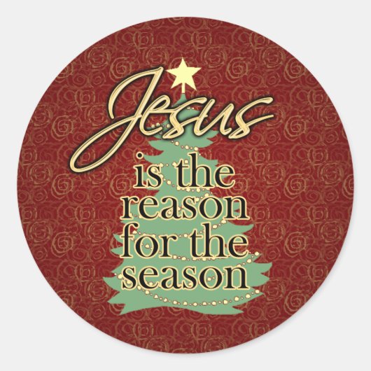 キリスト教の聖降誕祭の理由 ラウンドシール (正面)