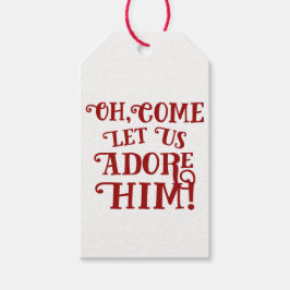 キリスト教の聖降誕祭を聞いて彼を崇拝しよう ギフトタグ
