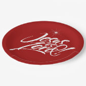 キリスト教の聖降誕祭イエスは主なる宗教キリストである ペーパープレート (アングル)