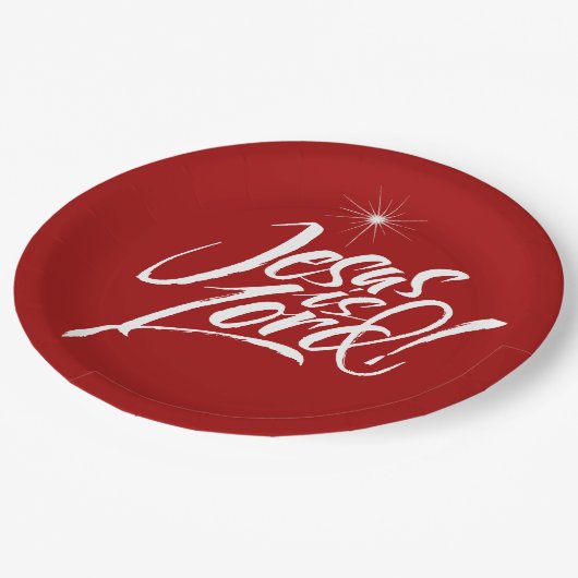 キリスト教の聖降誕祭イエスは主なる宗教キリストである ペーパープレート (アングル)