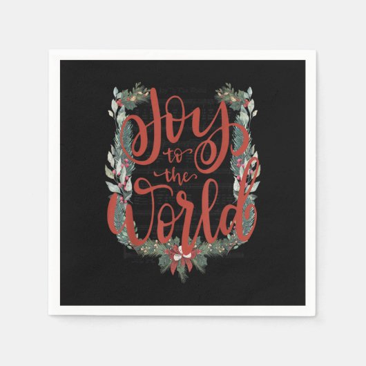 キリスト教の聖降誕祭誕生M スタンダードカクテルナプキン (正面)