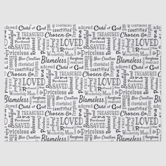 キリスト教の肯定言集 薄葉紙 (正面)