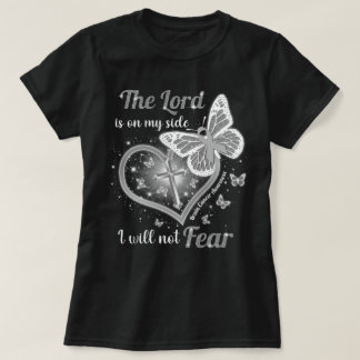 キリスト教の脳のがん主は私の側にいる Tシャツ