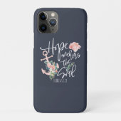 キリスト教の花柄 ホープ アンカーズ ソウル Case-Mate iPhoneケース (裏)