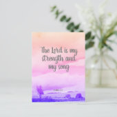 キリスト教の葉書は主が私の力だ ポストカード (スタンド正面)