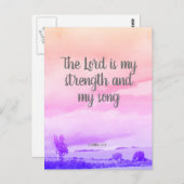 キリスト教の葉書は主が私の力だ ポストカード (正面/裏面)