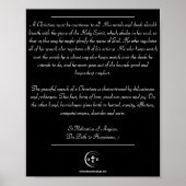 キリスト教の行動に関する聖ネクタリオス ポスター (正面)