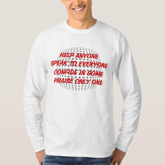 キリスト教の規則… Tシャツ (正面)