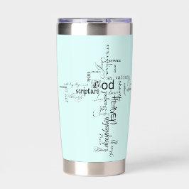 キリスト教の言葉が交わるパーソナライズされた 保温保冷タンブラー