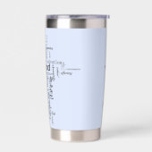 キリスト教の言葉が交わるパーソナライズされた 保温保冷タンブラー (左面)