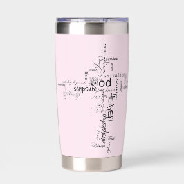 キリスト教の言葉が交わるパーソナライズされた 保温保冷タンブラー