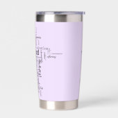 キリスト教の言葉が交わるパーソナライズされた 保温保冷タンブラー (左面)