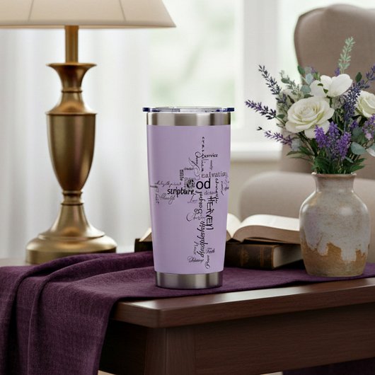 キリスト教の言葉が交わるパーソナライズされた 保温保冷タンブラー
