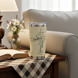 キリスト教の言葉が交わるパーソナライズされた 保温保冷タンブラー