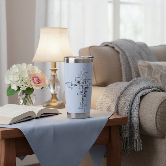 キリスト教の言葉が交わるパーソナライズされた 保温保冷タンブラー