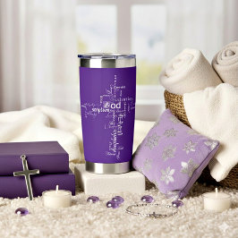 キリスト教の言葉が交わるパーソナライズされた 保温保冷タンブラー