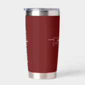 キリスト教の言葉が交わるパーソナライズされた 保温保冷タンブラー (右面)