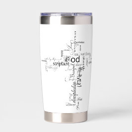 キリスト教の言葉が交わるパーソナライズされた 保温保冷タンブラー