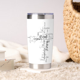 キリスト教の言葉が交わるパーソナライズされた 保温保冷タンブラー