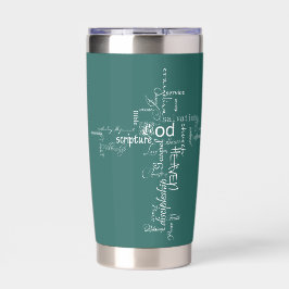 キリスト教の言葉が交差するオリジナルデザイン 保温保冷タンブラー