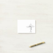 キリスト教の言葉が交差する ポストイット (デスク上)