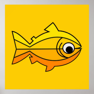 キリスト教の記号として魚 ポスター