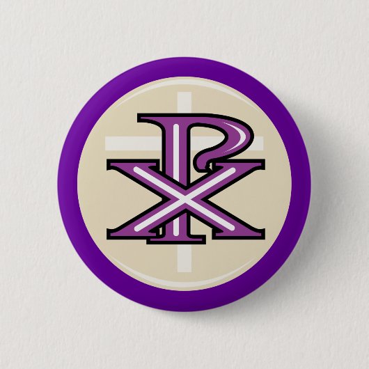 キリスト教の記号 缶バッジ (正面)