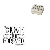 キリスト教の詩篇その愛は永遠に続く ラバースタンプ (押印)
