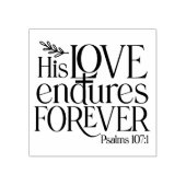 キリスト教の詩篇その愛は永遠に続く ラバースタンプ (インプリント)