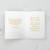 キリスト教の誕生日の挨拶 カード (内部)