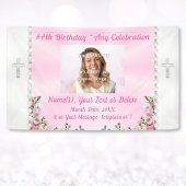 キリスト教の誕生日旗、牧師の妻の誕生日。 横断幕