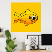 キリスト教の象徴としての魚 ポスター (ホームオフィス)