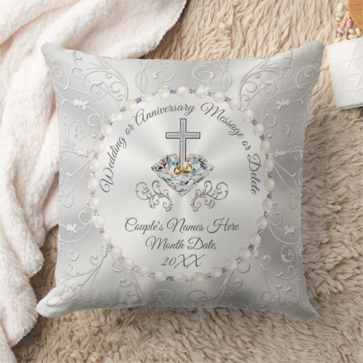 キリスト教の豪華な結婚式や記念日 クッション (ブランケット)