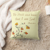 キリスト教の賛美歌の枕、賛美歌の46:10 クッション (ブランケット)