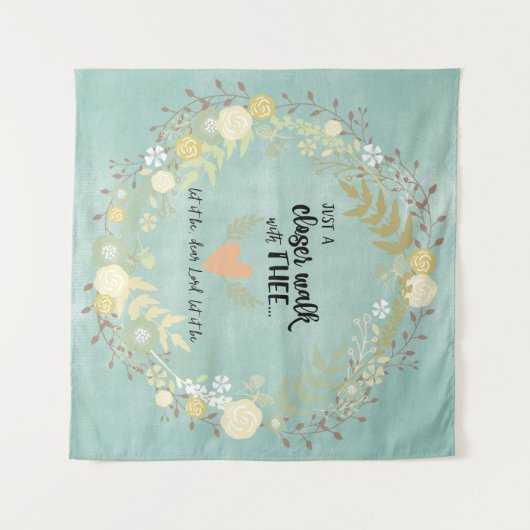 キリスト教の賛美歌を間近で楽しめる タペストリー (正面(横))