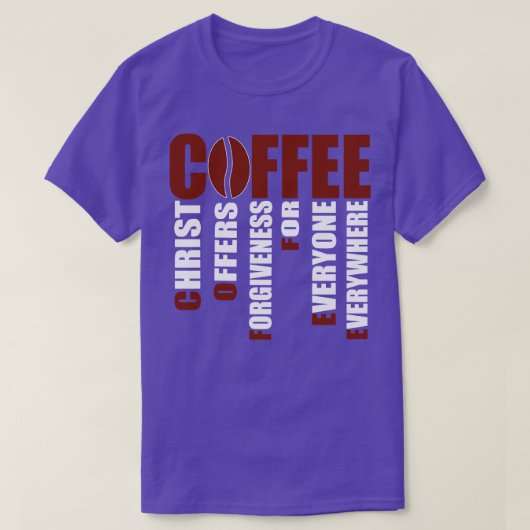 キリスト教の賜物キリストはあらゆる人に許しを与える Tシャツ (デザイン正面)