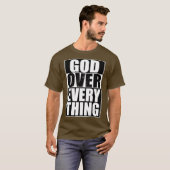 キリスト教の賜物クールの全おもしろいてに対する神 Tシャツ (正面フル)