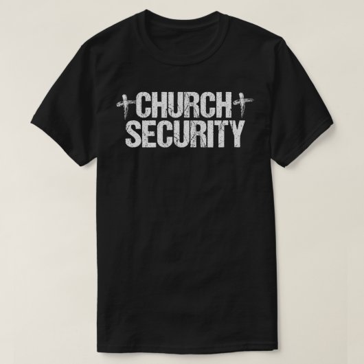 キリスト教の贈り物のための教会の警備チーム Tシャツ (デザイン正面)