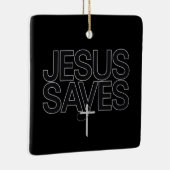 キリスト教の贈り物イエス信仰バイブル聖句 セラミックオーナメント (右)