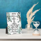 キリスト教の贈り物バイブル聖句ピリピ葉ア4 8 フォトプラーク (側面)