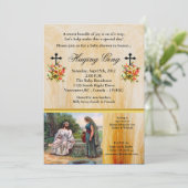 キリスト教の赤ちゃんシャワーでイエス 招待状 (スタンド正面)