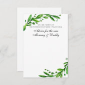 キリスト教の赤ちゃんシャワー | アドバイスforママ&ダディ アドバイスカード (正面/裏面)