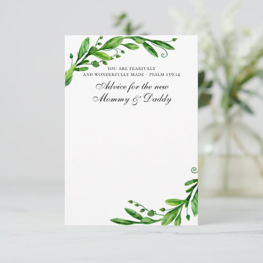 キリスト教の赤ちゃんシャワー | アドバイスforママ&ダディ アドバイスカード (スタンド正面)