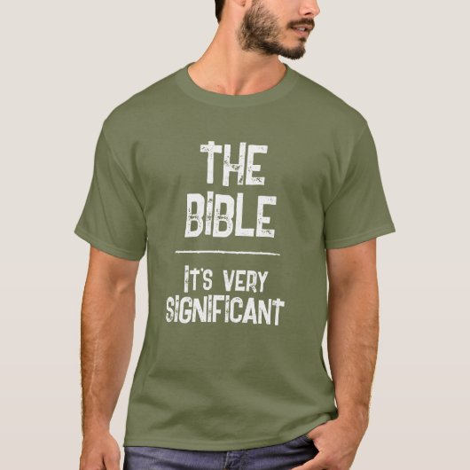 キリスト教の重要な聖書 信仰 Tシャツ (正面)