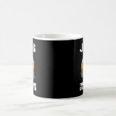 キリスト教の重量挙げおもしろい労働 コーヒーマグカップ (中央)