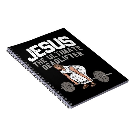 キリスト教の重量挙げおもしろい労働 ノートブック (右側)