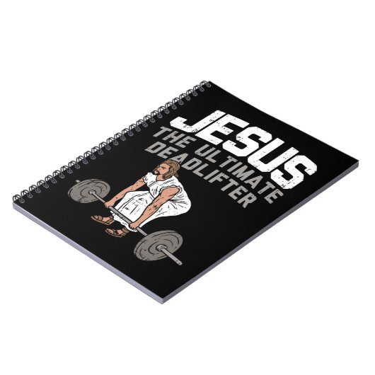 キリスト教の重量挙げおもしろい労働 ノートブック (左側)